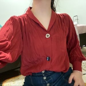 Vintage red blouse